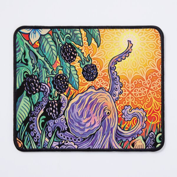 Item preview, Blackberry Octopus in the mushroom patch designed and sold by Ty Meier.