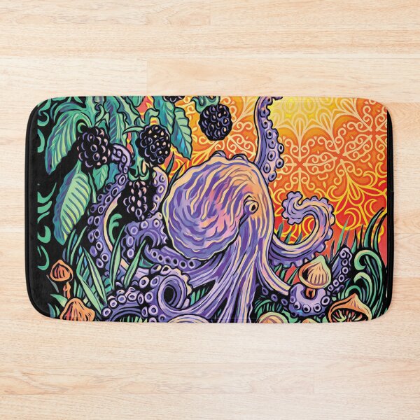 Item preview, Blackberry Octopus in the mushroom patch designed and sold by Ty Meier.