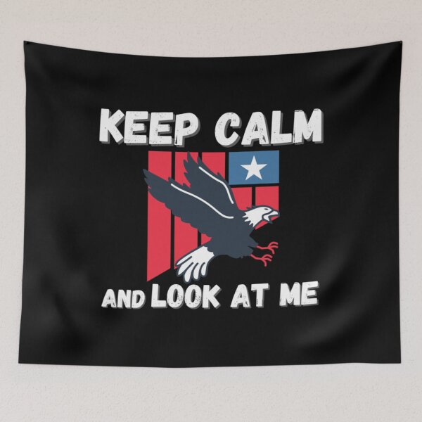 Item preview, Keep Calm And Look At Me Eagle Design USA Quote   designed and sold by BusyPuzzlea.