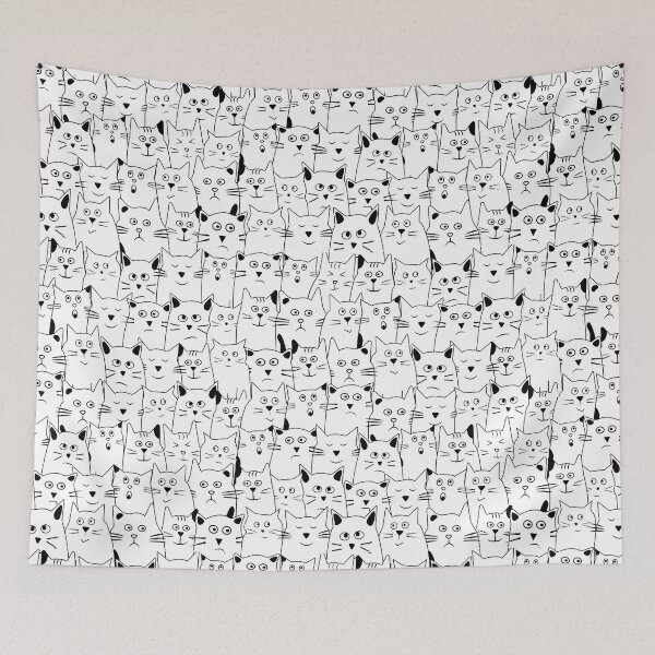 Item preview, Crowd of Cats Pattern Ver. 2 designed and sold by coltian.