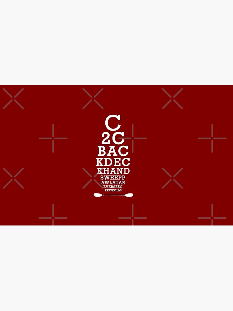 Whitewater Kayak Roll Eye Chart for Kayakers and Paddlers by Compassandbliss