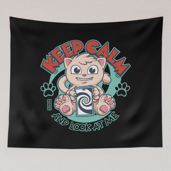 Item preview, Keep Calm and Look At Me Cat     designed and sold by BusyPuzzlea.