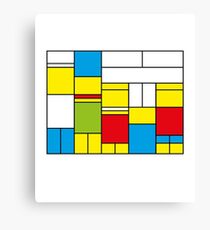 Mondrian ca 1989 - The Simpsons Canvas Print