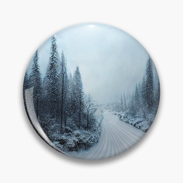 Item preview, Winter road trees designed and sold by ComicsFactory.