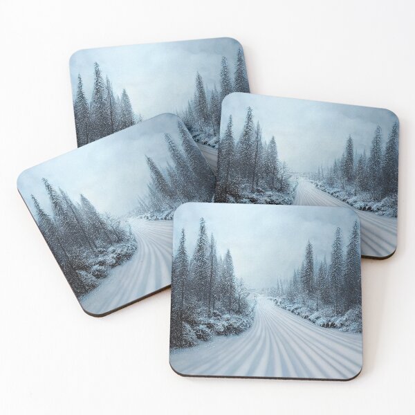 Item preview, Winter road trees designed and sold by ComicsFactory.