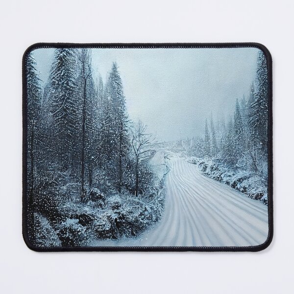 Item preview, Winter road trees designed and sold by ComicsFactory.