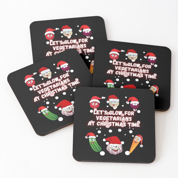 Item preview, Let's glow for vegetarians at Christmas time. designed and sold by ConradoBullhead.