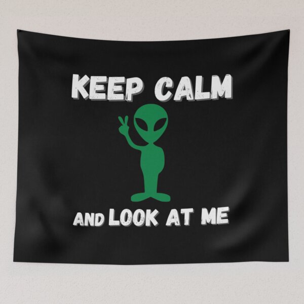 Item preview, Keep Calm And Look At Me Funny Quote   designed and sold by BusyPuzzlea.