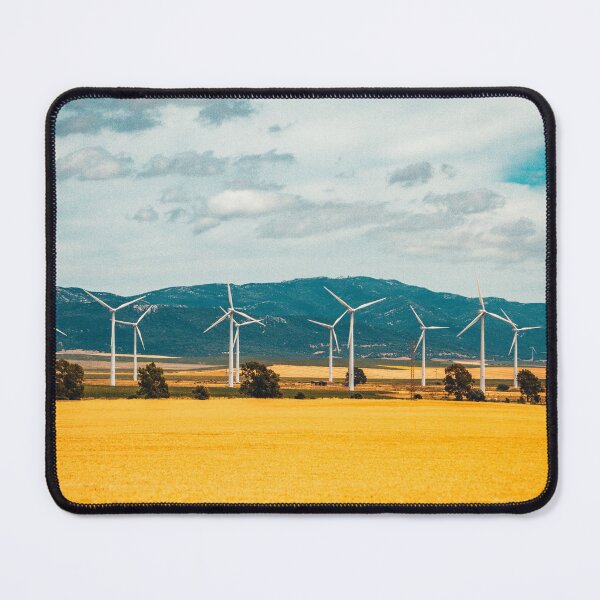 Item preview, View of large wind turbines producing clean sustainable energy, clean energy future designed and sold by RaimondKlavins.