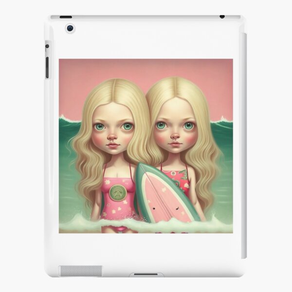 Cute friends surfing iPad Snap Case