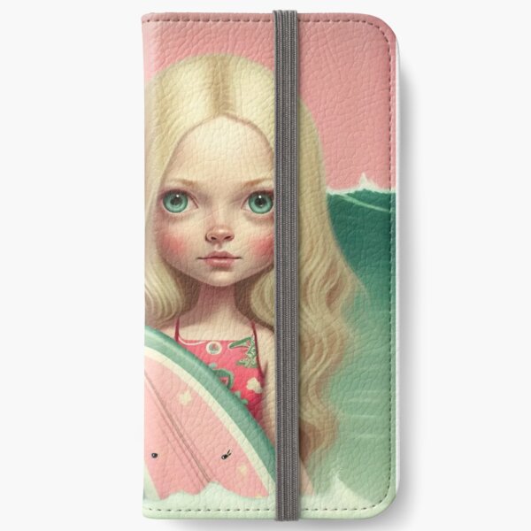 Cute friends surfing iPhone Wallet