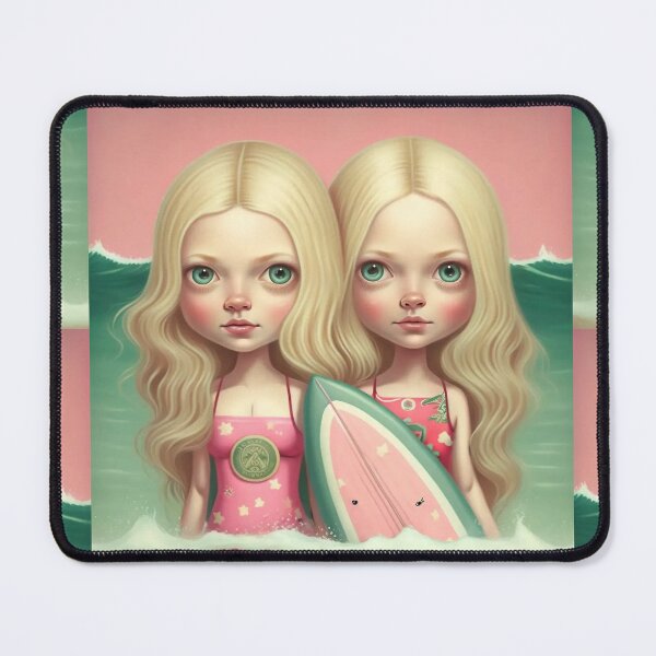 Item preview, Cute friends surfing  designed and sold by AliceMonberCom.