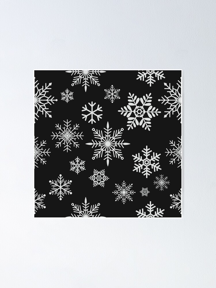 Wall Mural christmas silver snowflakes background 