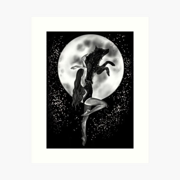 Wolf Shadow Art Print