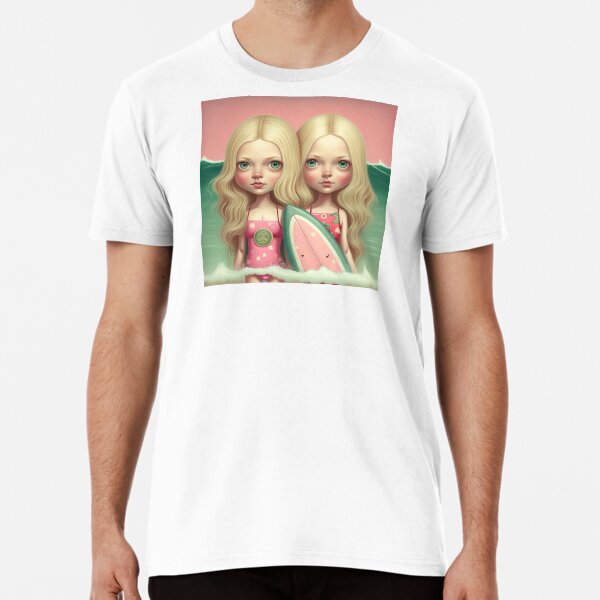 Cute friends surfing Premium T-Shirt