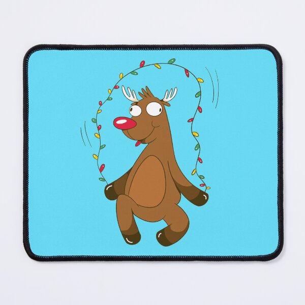 Item preview, Funny Adorable Rudolph the Red Nose Reindeer Skipping Christmas Lights designed and sold by KaylaStudio.
