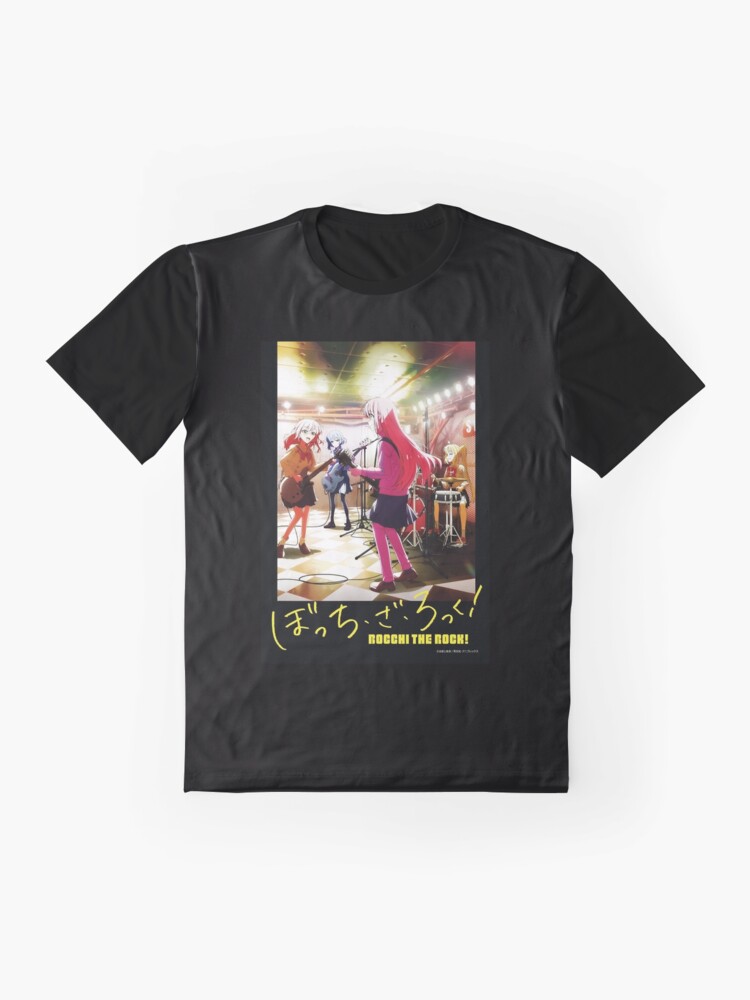 Aperçu 4 sur 5. T-shirt graphique avec l'œuvre Bocchi Le Rocher Bocchi Le Rocher créée et vendue par TeddyGotDesigns.