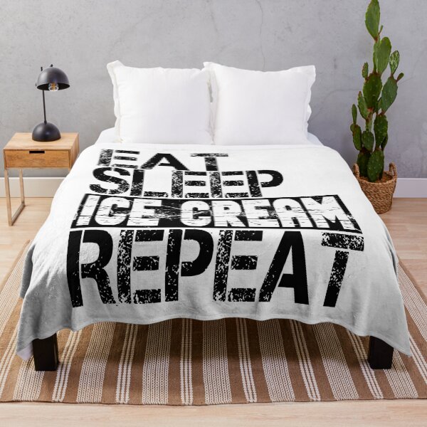 Item preview, Eat Sleep Ice Cream Repeat, Grunge  designed and sold by ACC .