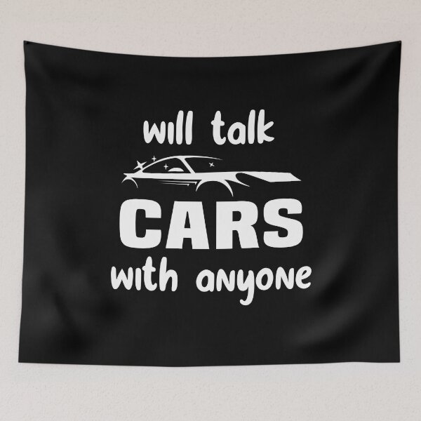 Item preview, Will Talk Cars With Anyone - Perfect  sports  Cars Lover Gift idea nd enthusiast Gift for him or her, young or old designed and sold by fashion-tees.