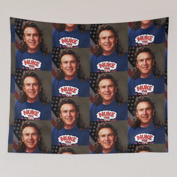 Item preview, George W Bush rules 43rd US president mullet designed and sold by Captain-Jackson.