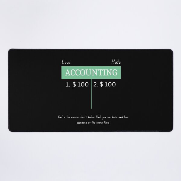 Item preview, Accounting T- Account - Love Hate Relationship (Black) designed and sold by DuqueJ.