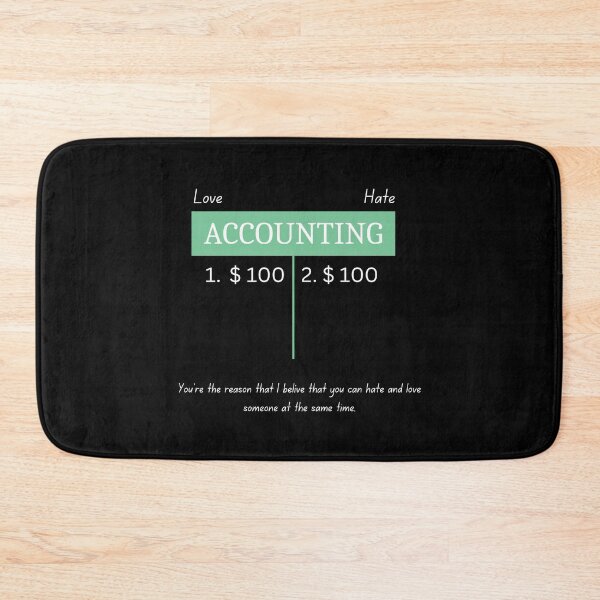 Item preview, Accounting T- Account - Love Hate Relationship (Black) designed and sold by DuqueJ.