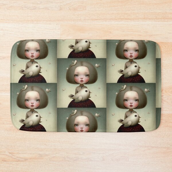 Item preview, Girl with pigeons designed and sold by AliceMonberCom.