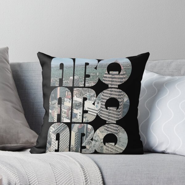 Item preview, Albuquerque, Nuevo México ABQ Paisaje urbano Patrón repetitivo designed and sold by CrabbyLobster.