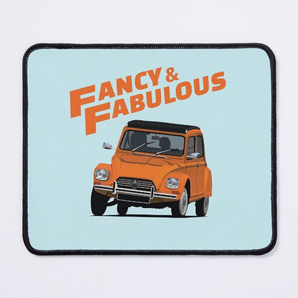 Item preview, Fancy and Fabulous orange Dyane designed and sold by knappidesign.