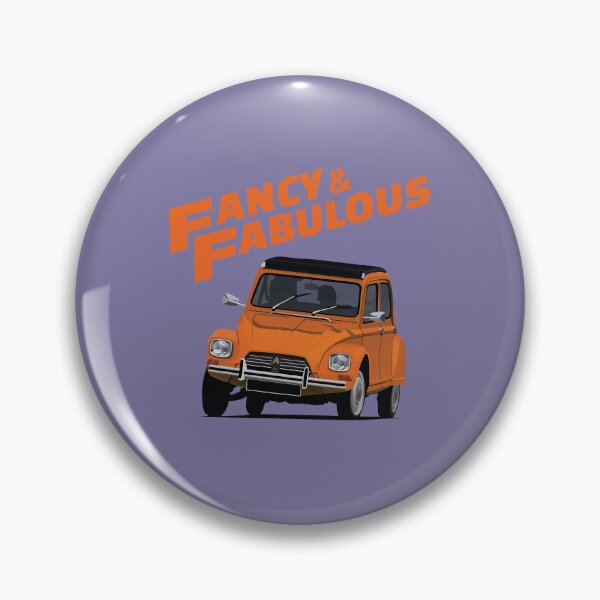 Item preview, Fancy and Fabulous orange Dyane designed and sold by knappidesign.
