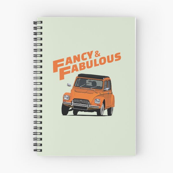 Item preview, Fancy and Fabulous orange Dyane designed and sold by knappidesign.