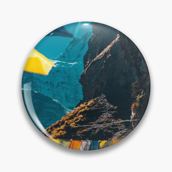 Item preview, Buddhist gompa and prayer flags in the Himalaya mountains, Nepal designed and sold by RaimondKlavins.