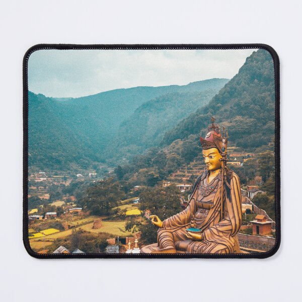 Item preview, View of Statue Temple of Guru Padmasambhava, Kathmandu valley, Nepal designed and sold by RaimondKlavins.