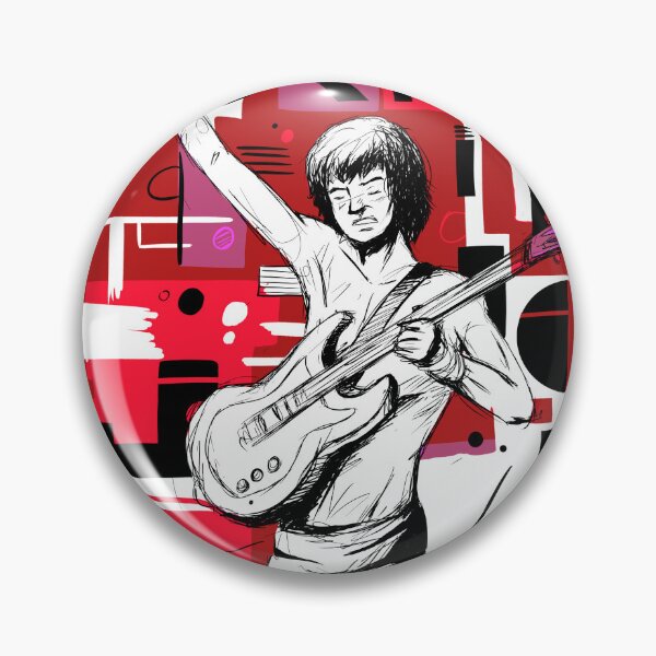 Item preview, Rock and Roll  musician , guitarist playing electric guitar draw design  designed and sold by FFelder.