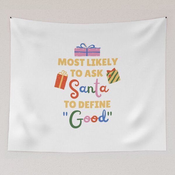 Item preview, Funny christmas Quote Santa Design  designed and sold by ZenDesigner.