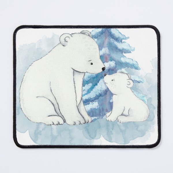 Item preview, Polar bear mom and baby designed and sold by cutefairyland.