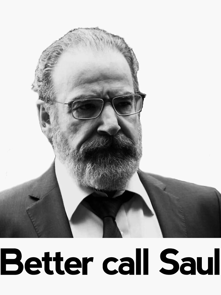 "Better call Saul Berenson" Sticker for Sale by empifrik Redbubble