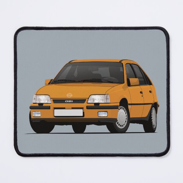 Item preview, Orange Kadett E GSi car illustration designed and sold by knappidesign.