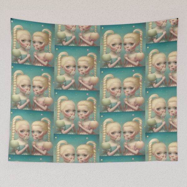 Item preview, Sweet blonde twins designed and sold by AliceMonberCom.