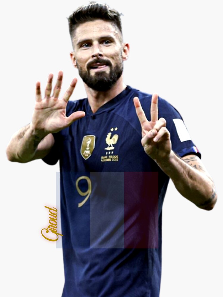 Autocollant Olivier Giroud Equipe De France Euro 2020 - Style Panini, Neuf