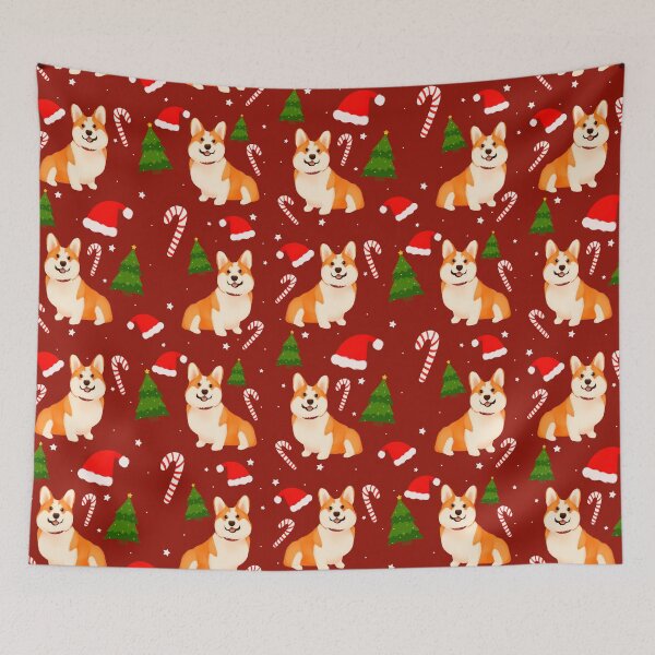 Item preview, Corgi Christmas Pattern designed and sold by Ameliamaar.