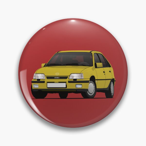 Item preview, Yellow Kadett E GSi car illustration designed and sold by knappidesign.