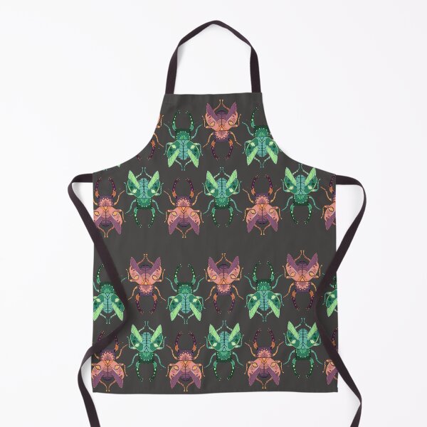 Item preview, green and pink beetle pattern designed and sold by zafirastarlight.