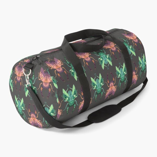 Item preview, green and pink beetle pattern designed and sold by zafirastarlight.
