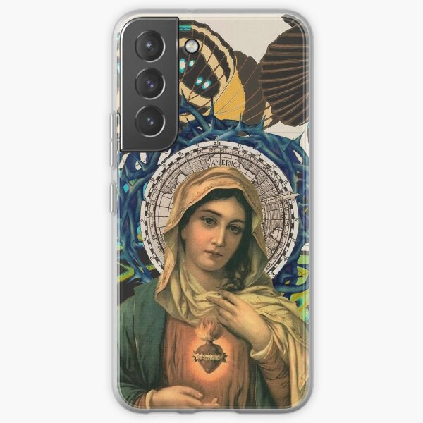 Virgin Mary with Butterflies Samsung Galaxy Soft Case