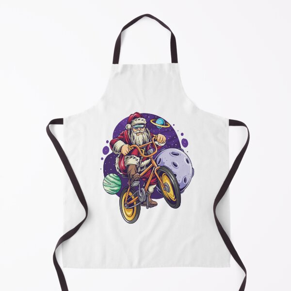 Item preview, christmas anta claus cycling on space designed and sold by TADYSHOP.