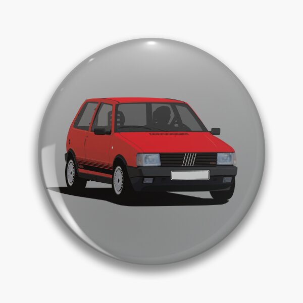 Item preview, Red Uno / Mille  Mk1 Turbo illustration designed and sold by knappidesign.