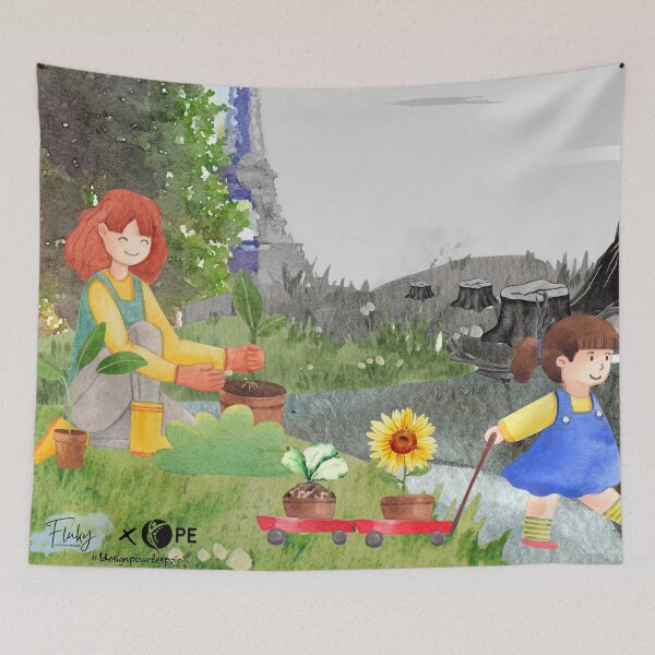 Item preview, Greening the planet #1designforhope 2022 designed and sold by Association Permacultur'Espoir.