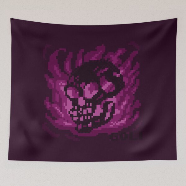 Item preview, Skull Pixel Art - Pink designed and sold by goleafi.