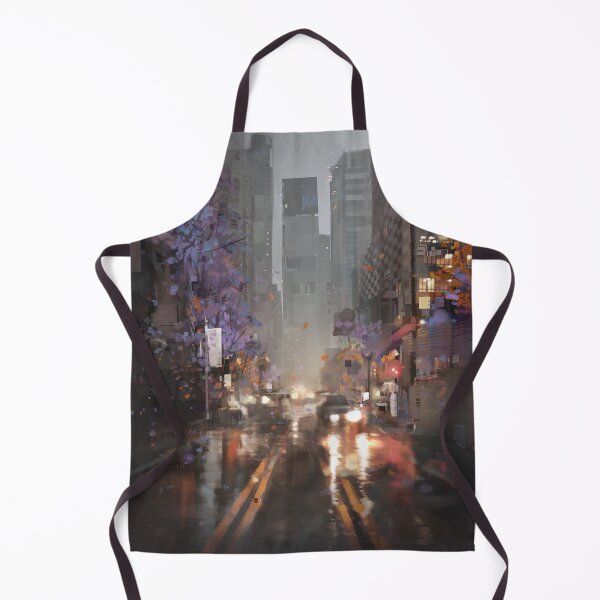 Item preview, a rainy street illustration designed and sold by kimbongjune.